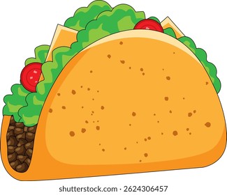 Vetor de Fast food Tacos mexicano