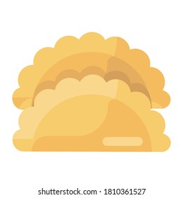Mexican tacos in modern flat style 
