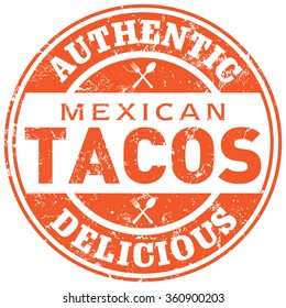 mexican tacos stamp