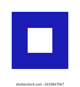 Mexican talavera blue ceramic tile with geometric square pattern. Vector illustration. Mosaic design art from Mexico.
