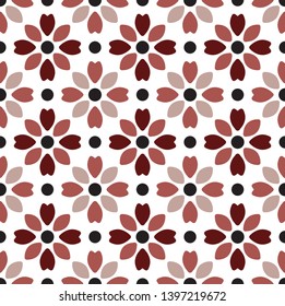 Mexican talavera ceramic tile pattern, Italain pottery decor, Portuguese azulejo seamless design, colorful Spanish majolica ornament, gray and brown antique wallpaper background, vector illustration