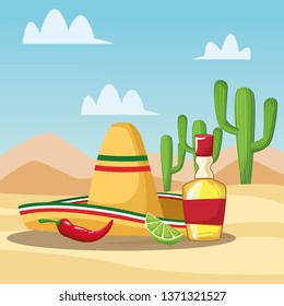 Mexican tequila cartoons