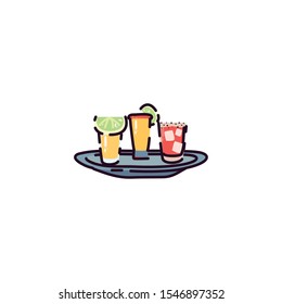 mexican tequila design, Mexico culture tourism landmark latin and party theme Vector illustration