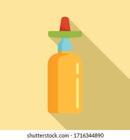 Mexican tequila icon. Flat illustration of mexican tequila vector icon for web design