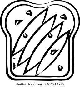 mexican toast hand drawn vector illustration