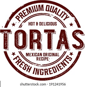 Mexican Torta Sandwich Stamp