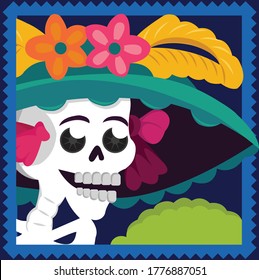 Mexican Traditional "Catrina" -  Composition