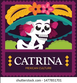 Mexican Traditional "Catrina" - Copy Space Composition