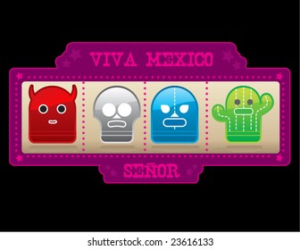 mexican traditional characters masks