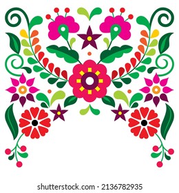 Mexican Traditional Folk Art Style Vector Stock Vector (Royalty Free ...