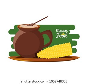 mexican traditional food with corn 