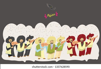 Mexican traditional musicians