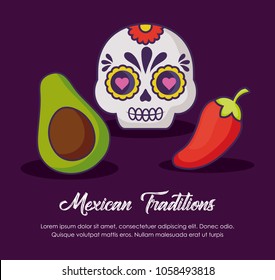 Diseño de tradiciones mexicanas 