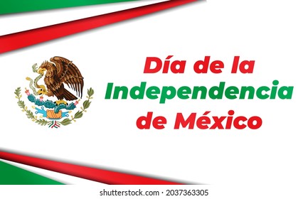 Traducción mexicana de la inscripción: 16 de septiembre. ¡Feliz Día de la Independencia! ¡Viva México! Cartel, tarjeta, pancarta, diseño de fondo. Ilustración del vector EPS 10.