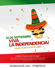 Mexican translation of the inscription: 16 th of September. Happy Independence day! Viva Mexico!