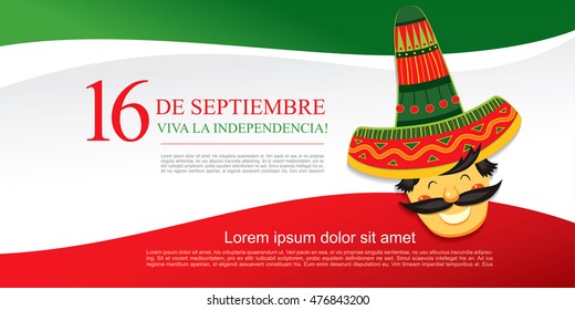 Mexican translation of the inscription: 16 th of September. Happy Independence day! Viva Mexico!