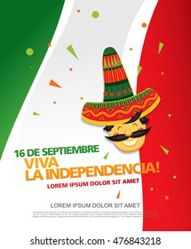 Mexican translation of the inscription: 16 th of September. Happy Independence day! Viva Mexico!