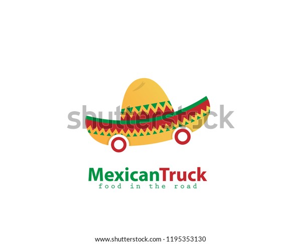Mexican Truck food logo\
design