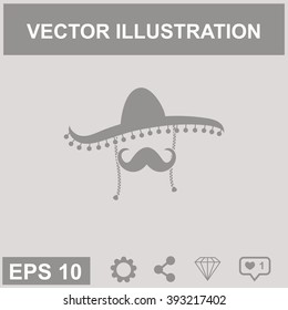 Mexican vector icon.