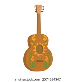 Mexican Vector Illustration - Guitar