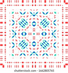 Mexican vintage talavera tiles. Creative design. Vector seamless pattern collage. Red antique background for pillows, print, wallpaper, web backdrop, towels, surface texture.