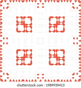 Mexican vintage talavera tiles. Stylish design. Vector seamless pattern template. Red antique background for pillows, print, wallpaper, web backdrop, towels, surface texture.