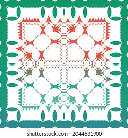 Mexican vintage talavera tiles. Vector seamless pattern arabesque. Stylish design. Red antique background for pillows, print, wallpaper, web backdrop, towels, surface texture.