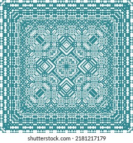 Mexican vintage talavera tiles. Vector seamless pattern flyer. Modern design. Red antique background for pillows, print, wallpaper, web backdrop, towels, surface texture.
