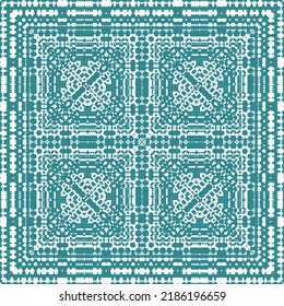 Mexican vintage talavera tiles. Vector seamless pattern flyer. Modern design. Red antique background for pillows, print, wallpaper, web backdrop, towels, surface texture.