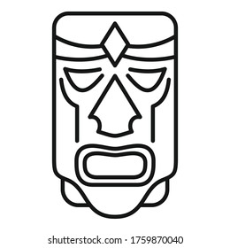 Mexican Wood Idol Icon. Outline Mexican Wood Idol Vector Icon For Web Design Isolated On White Background