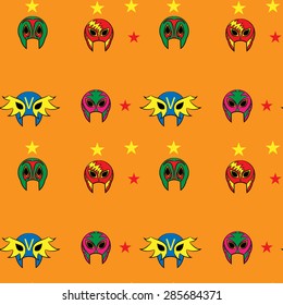 Mexican wrestler mask  pattern