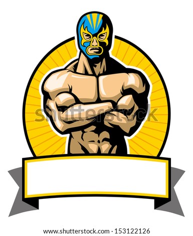 mexican wrestler pose
