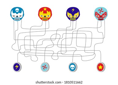 mexican wrestlers thread game kids
