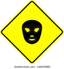 mexican wrestling mask sign