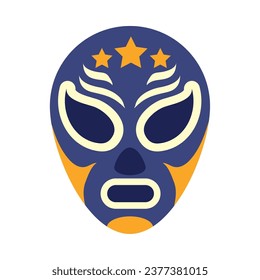 vector de máscara de lucha libre mexicana aislado