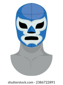 mexican wrestling mask vector isolated