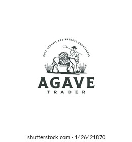 Mexico Agave Trader Logo Inspiration With Farm