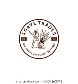 Mexico Agave Trader Vintage Logo Inspiration