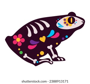 mexico animal frog illustration design