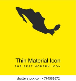 Mexico bright yellow material minimal icon or logo design