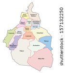 mexico city administrative map