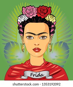 Mexico City, Mexico - July 7,1953: Frida Kahlo Painter