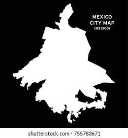 Mexico City Map Vector Stock Vector (royalty Free) 755783671