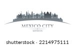 Mexico city skyline silhouette. Vector illustration