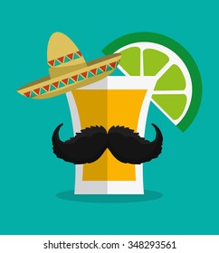 Mexico concept with landmarks icons design, vector illustration 10 eps graphic.