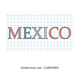 Mexico concept- vector illustration