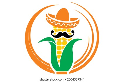mexico corn icon illustration, poster banner logo inspiration and web icon