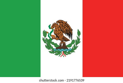 Mexico Country Flag Mexico Flag Stock Vector (Royalty Free) 2191776539 ...