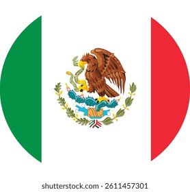Mexico Country Map And Flag Vector Stock Images