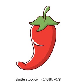 mexico culture and foods cartoons jalapeno vector illustrationgraphic design